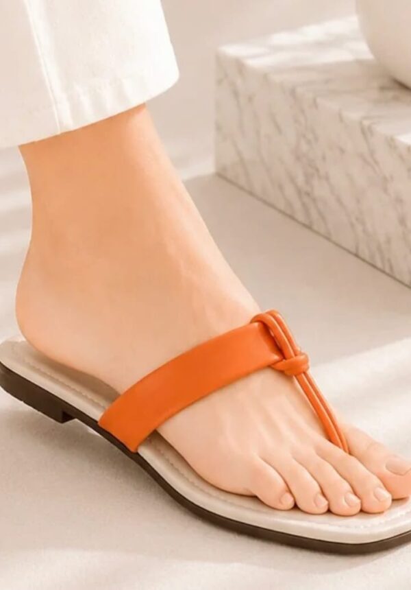 Knotted Thong Flat Sandals