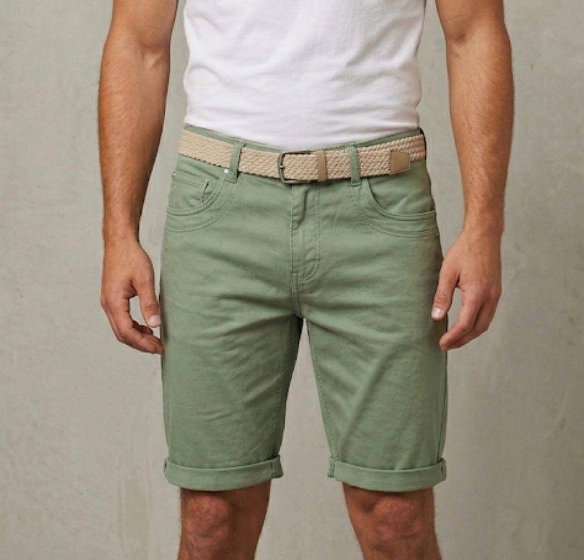 Men's Belted Chino Shorts - Image 2