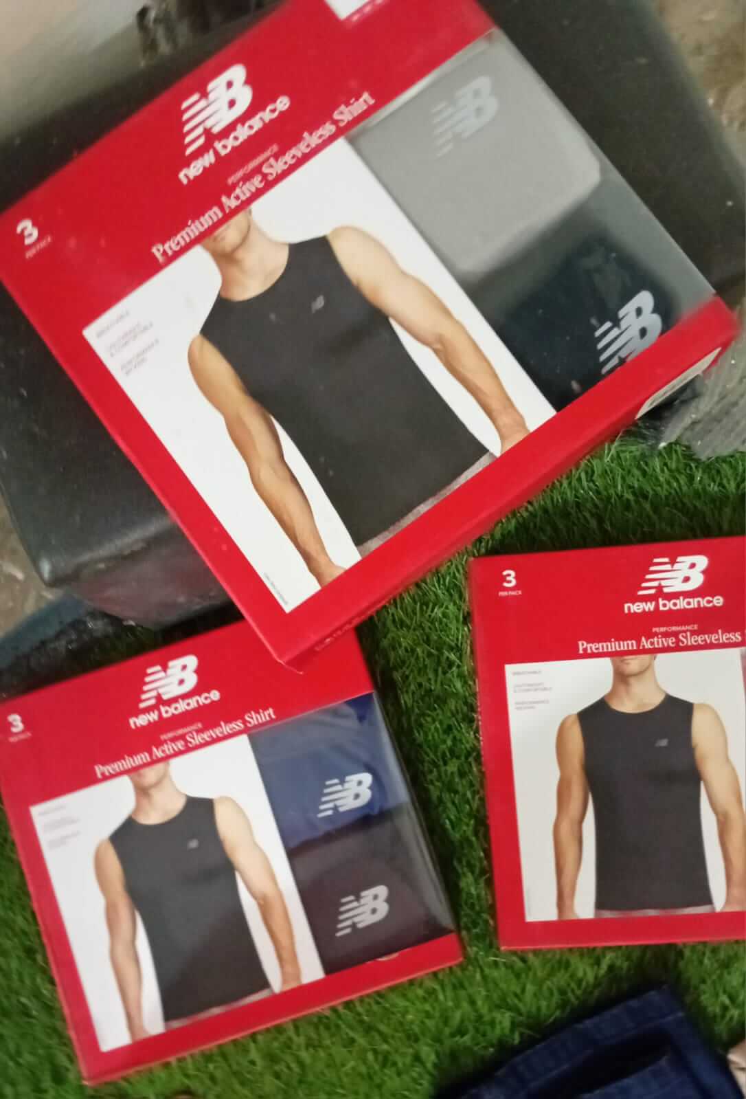 New Balance Premium Active Sleeveless Shirt (3-Pack)